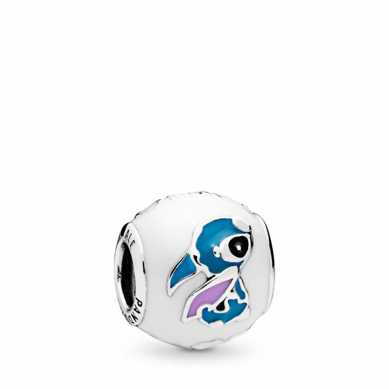 Pandora Disney Lilo & Stitch Charm Ireland - Sterling Silver/Enamel/Black - 610439JOM